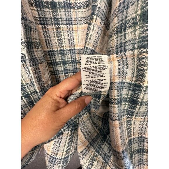 Boston Traders Tweed Shirt Jacket Sacket M Plaid Multi Western - Picture 13 of 16